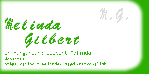 melinda gilbert business card